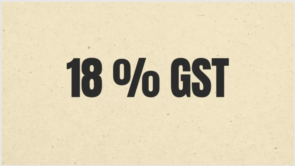18% GST Slab in India